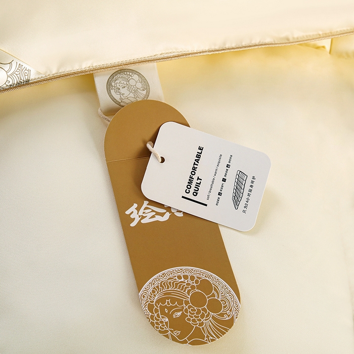 91家纺网 家纺一手货源 找家纺 2025新款加厚羽丝绒被子酒店被芯被子白丝绒棉被空调被（提供买家秀） 暖米色