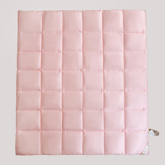 91家纺网 家纺一手货源 找家纺 2025新款加厚羽丝绒被子酒店被芯被子白丝绒棉被空调被（提供买家秀） 暖玉色