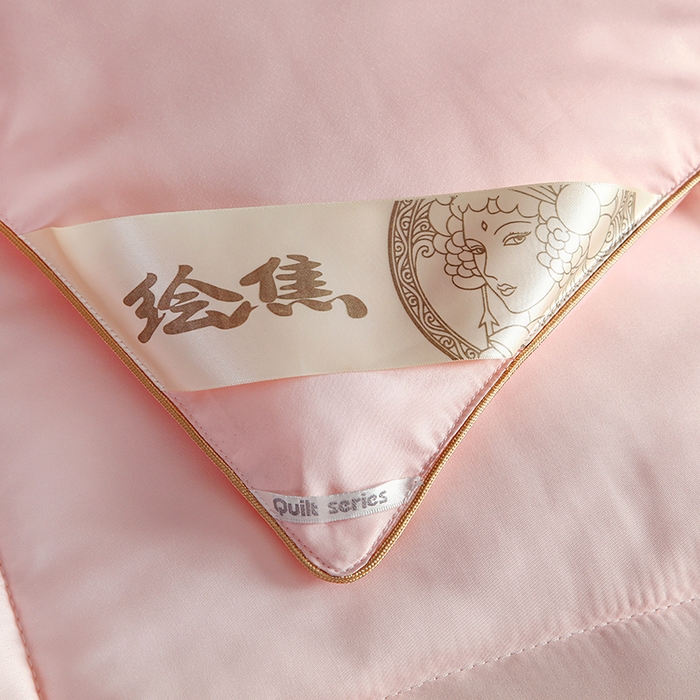 91家纺网 家纺一手货源 找家纺 2025新款加厚羽丝绒被子酒店被芯被子白丝绒棉被空调被（提供买家秀） 暖玉色