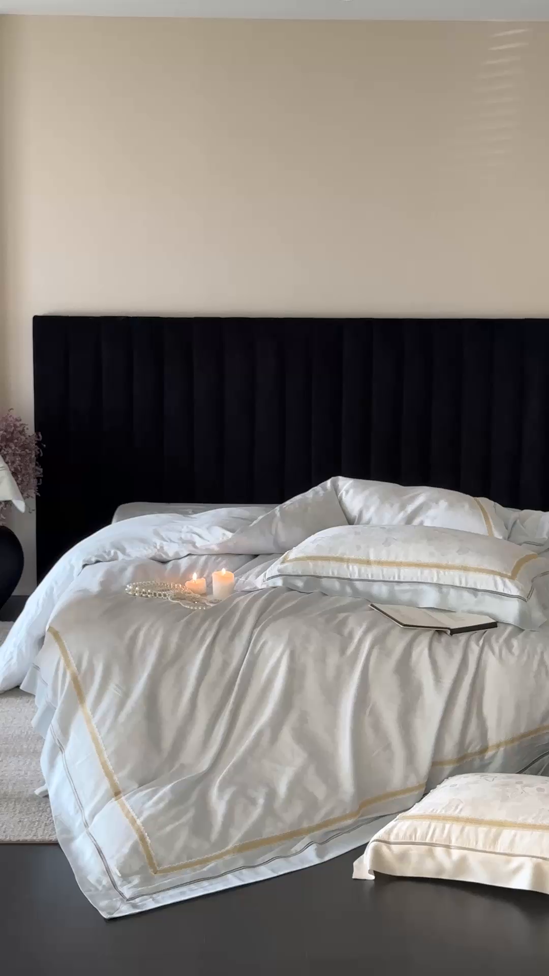 91家纺网 家纺一手货源 找家纺 MIU缪家居 2025新款100支全棉纯棉提花四件套-蝶影 雾蓝（控价388）