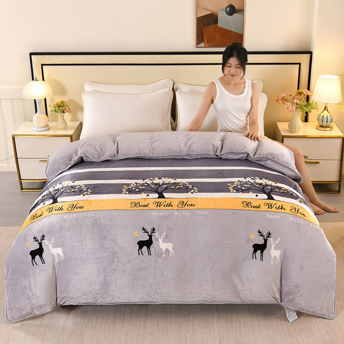 91家纺网 家纺一手货源 找家纺 （总）望淮家纺 2025牛奶绒小包边单被套