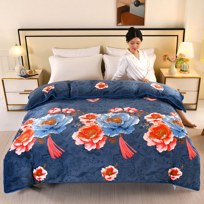 91家纺网 家纺一手货源 找家纺 （总）望淮家纺 2025牛奶绒小包边单被套