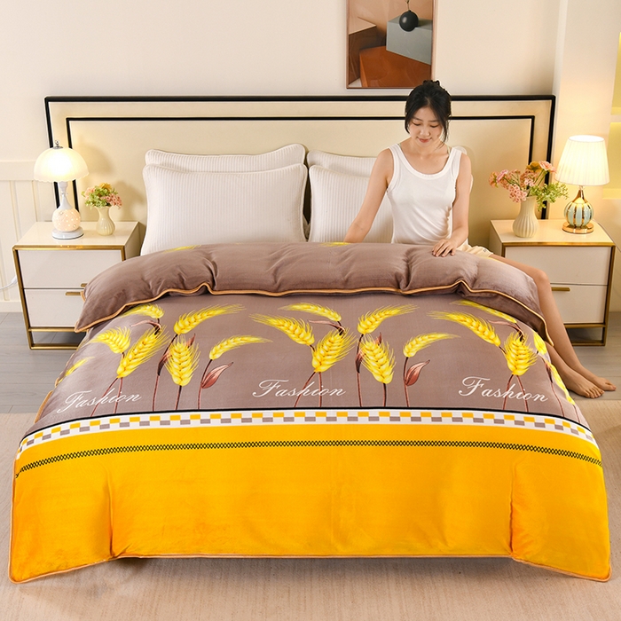 91家纺网 家纺一手货源 找家纺 （总）望淮家纺 2025牛奶绒小包边单被套