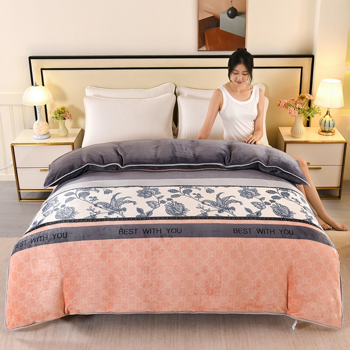 91家纺网 家纺一手货源 找家纺 （总）望淮家纺 2025牛奶绒小包边单被套