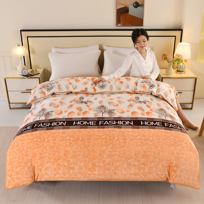 91家纺网 家纺一手货源 找家纺 （总）望淮家纺 2025牛奶绒小包边单被套