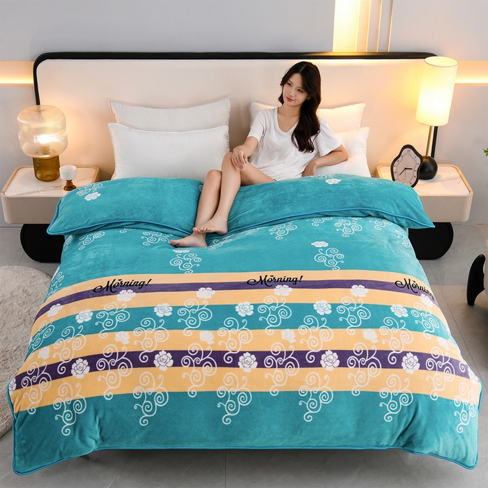 91家纺网 家纺一手货源 找家纺 （总）望淮家纺 2025牛奶绒小包边单被套