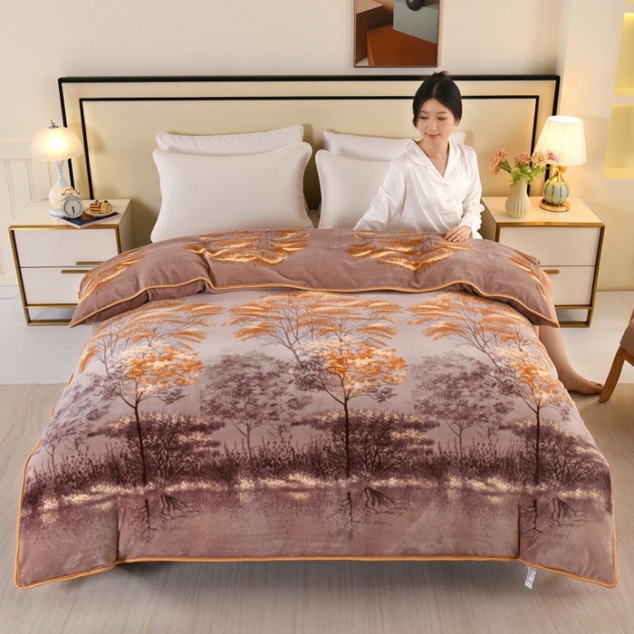 91家纺网 家纺一手货源 找家纺 （总）望淮家纺 2025牛奶绒小包边单被套