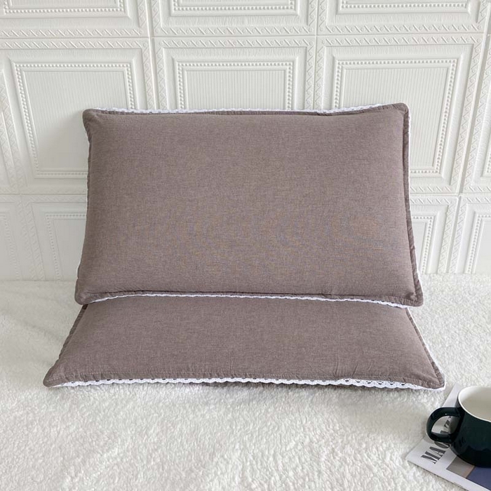 91家纺网 家纺一手货源 找家纺 （总）卡奥家纺 2025新款A类纯棉色织枕套单枕套枕套单件