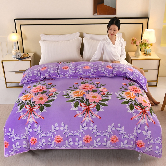 91家纺网 家纺一手货源 找家纺 （总）望淮家纺 2025牛奶绒小包边单被套