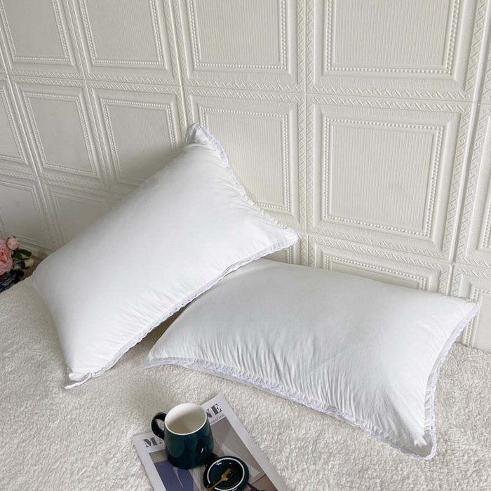 91家纺网 家纺一手货源 找家纺 卡奥家纺 2025新款A类纯棉色织枕套单枕套枕套单件 白青年