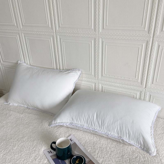 91家纺网 家纺一手货源 找家纺 卡奥家纺 2025新款A类纯棉色织枕套单枕套枕套单件 白青年