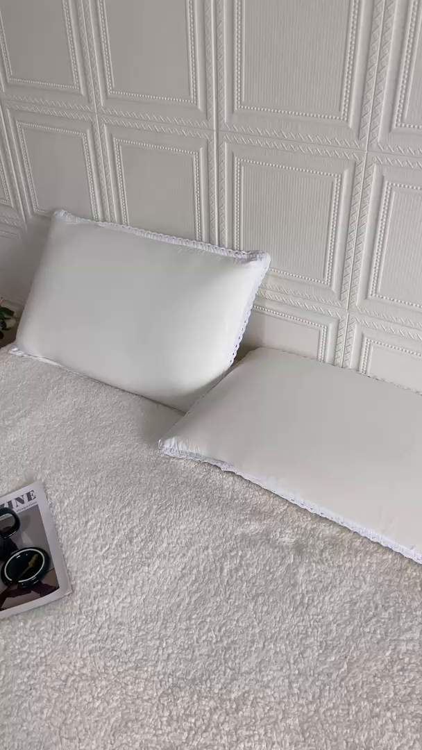 91家纺网 家纺一手货源 找家纺 卡奥家纺 2025新款A类纯棉色织枕套单枕套枕套单件 白青年