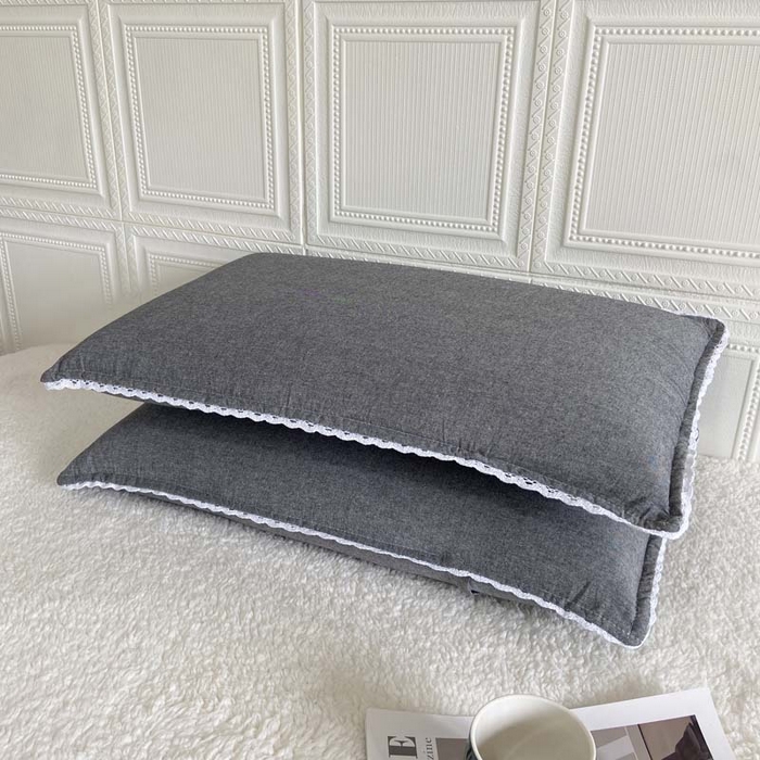 91家纺网 家纺一手货源 找家纺 卡奥家纺 2025新款A类纯棉色织枕套单枕套枕套单件 黑青年