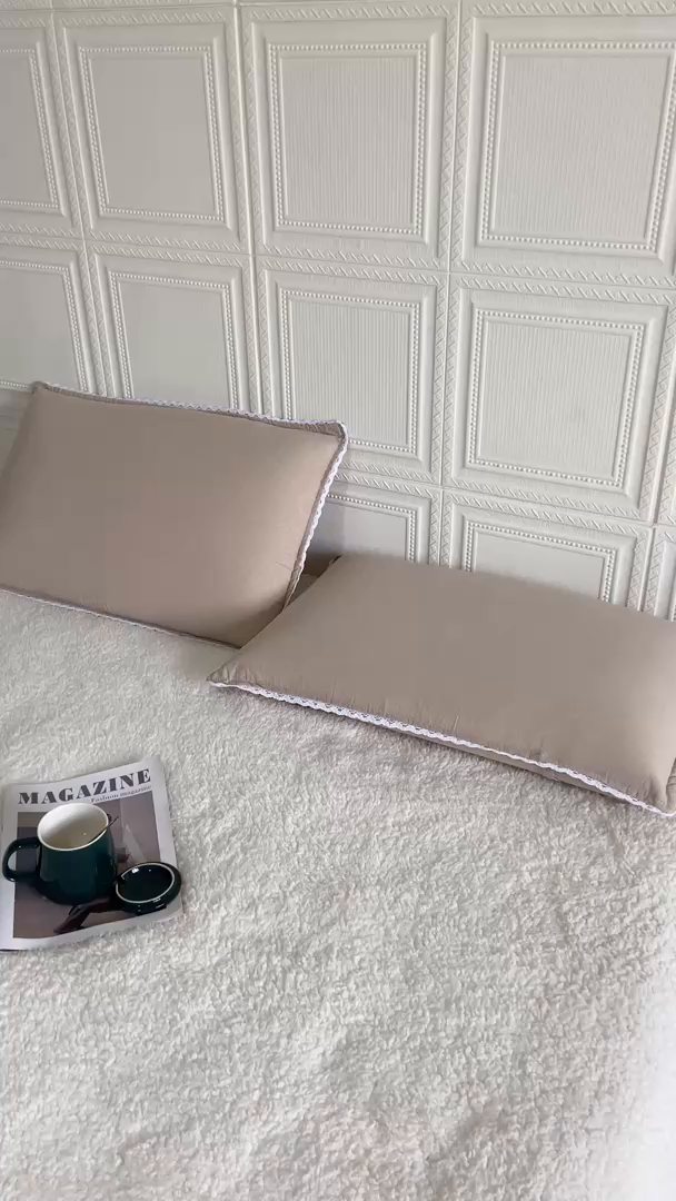 91家纺网 家纺一手货源 找家纺 卡奥家纺 2025新款A类纯棉色织枕套单枕套枕套单件 米驼