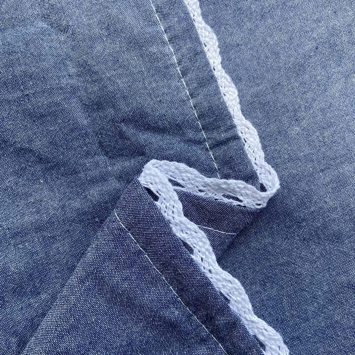 91家纺网 家纺一手货源 找家纺 卡奥家纺 2025新款A类纯棉色织枕套单枕套枕套单件 牛仔蓝