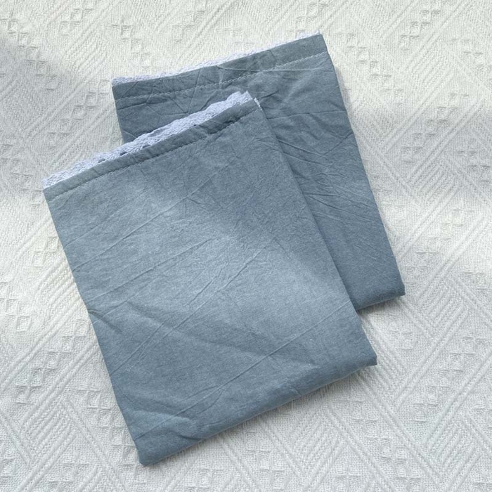 91家纺网 家纺一手货源 找家纺 卡奥家纺 2025新款A类纯棉色织枕套单枕套枕套单件 浅兰青年