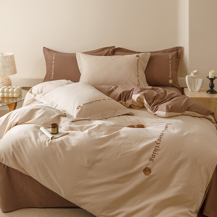 91家纺网 家纺一手货源 找家纺 （总）艾莱家纺 2025新款A类新疆长绒棉加厚柔顺磨毛四件套--爱永恒系列