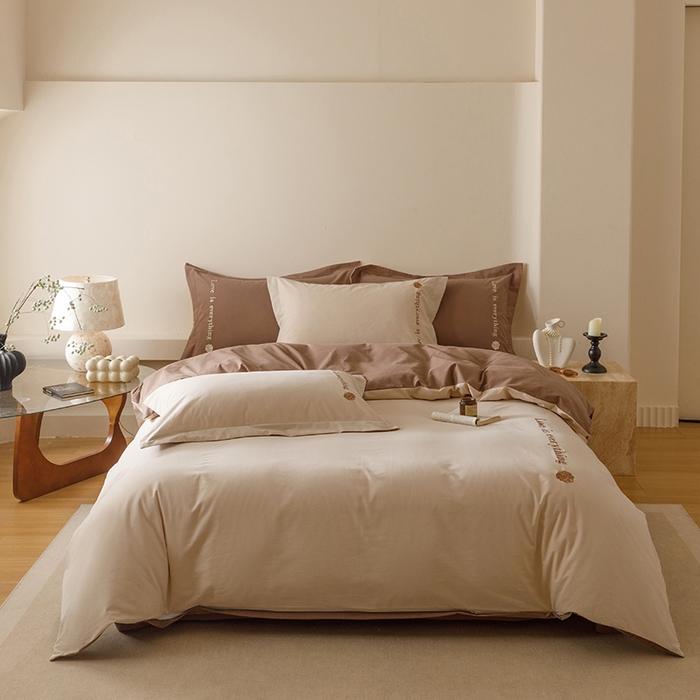 91家纺网 家纺一手货源 找家纺 （总）艾莱家纺 2025新款A类新疆长绒棉加厚柔顺磨毛四件套--爱永恒系列