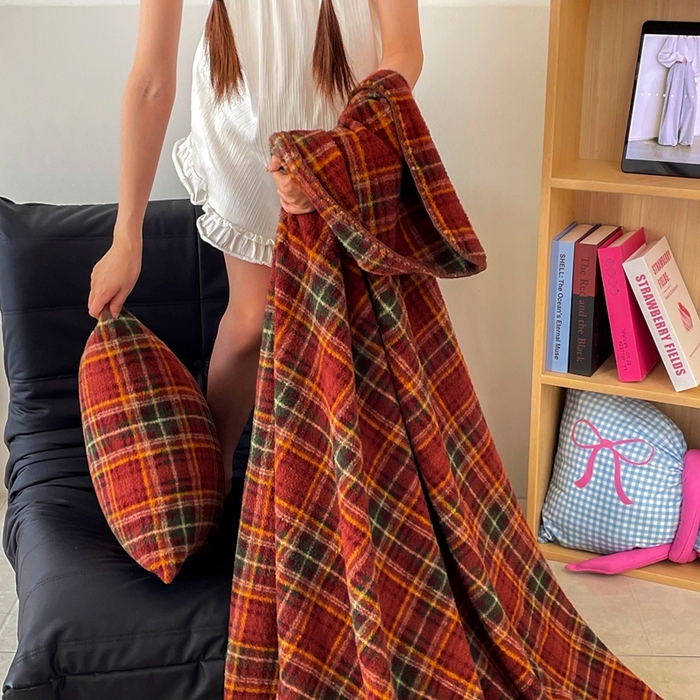 91家纺网 家纺一手货源 找家纺 晚爱家纺（原晚安家居） 2025新款跨境暖羊绒双面绵羊绒沙发毯多功能盖毯 节日派对