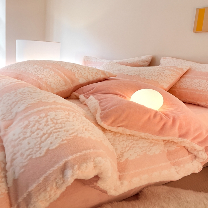 91家纺网 家纺一手货源 找家纺 （总）金爱家 2025新款全消光牛奶绒A类纯色獭兔毛绒立体牛奶绒四件套