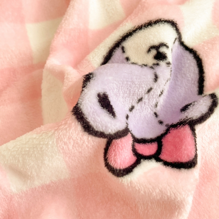 91家纺网 家纺一手货源 找家纺 金爱家 2025新款卡通多功能牛奶绒羊羔绒毛毯 羊羔绒-粉格香香kt