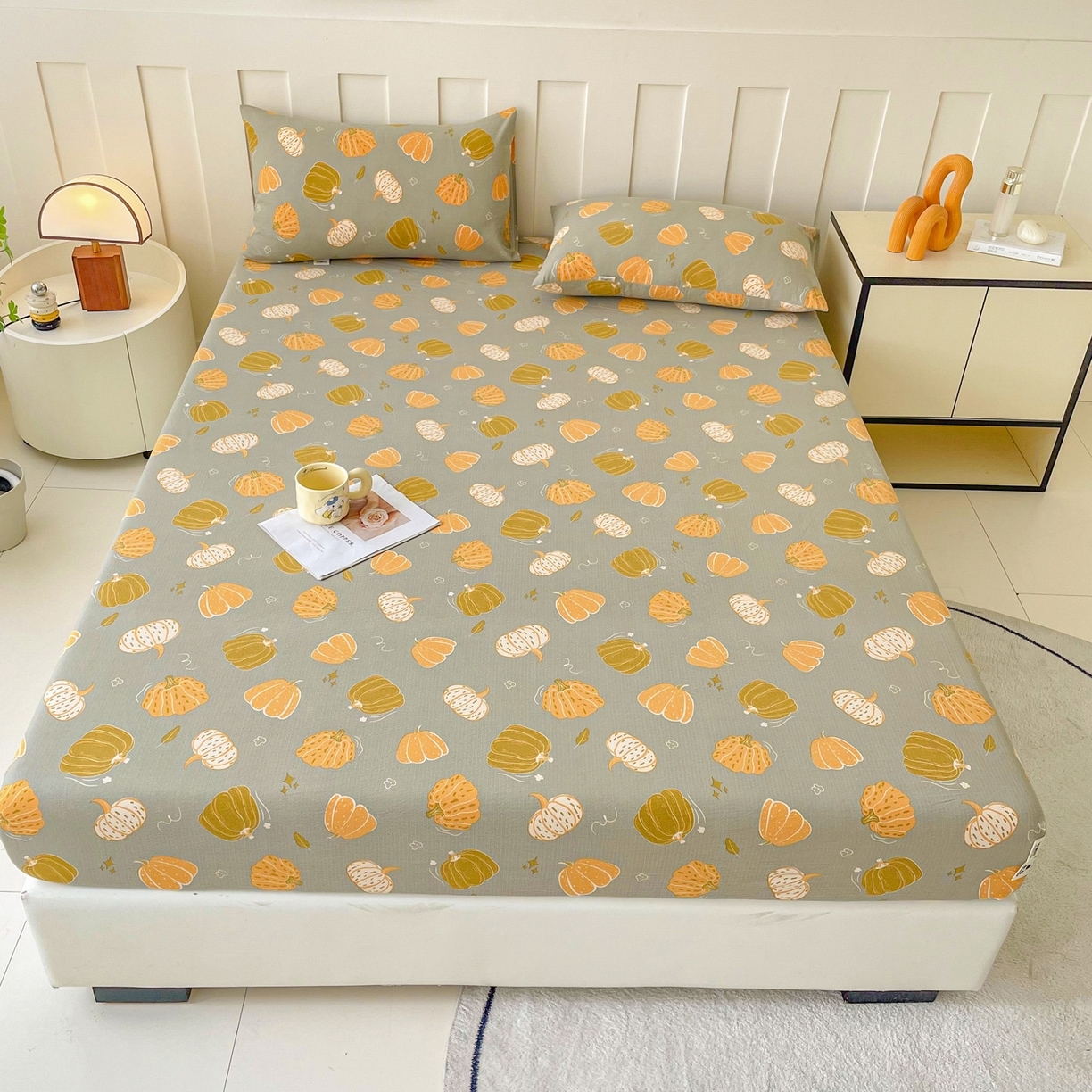 91家纺网 家纺一手货源 找家纺 （总）金泰莱 2025新款木棉双层纱印花床笠