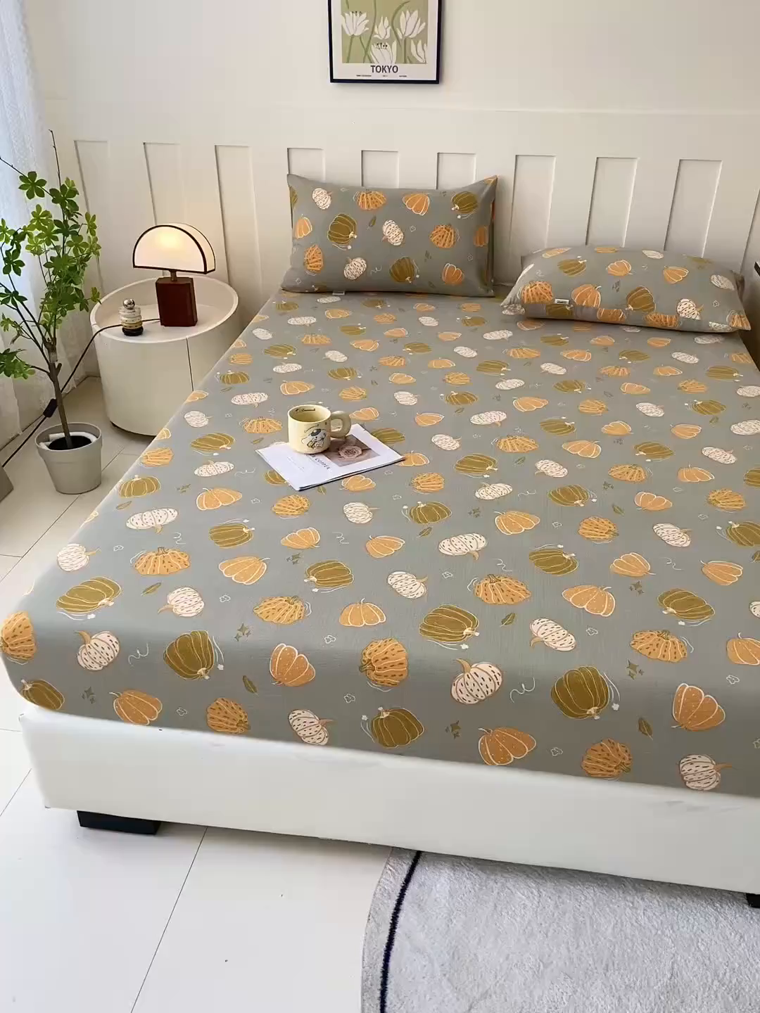 91家纺网 家纺一手货源 找家纺 （总）金泰莱 2025新款木棉双层纱印花床笠