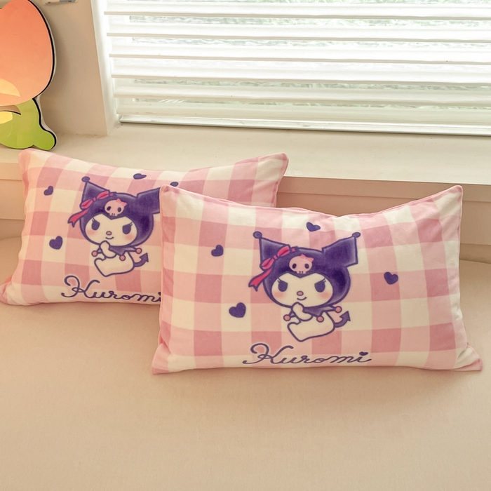 91家纺网 家纺一手货源 找家纺 金爱家 2025新款卡通多功能牛奶绒羊羔绒毛毯 羊羔绒-甜趣库洛米