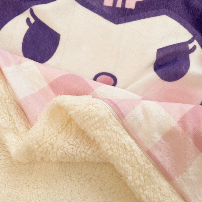 91家纺网 家纺一手货源 找家纺 金爱家 2025新款卡通多功能牛奶绒羊羔绒毛毯 羊羔绒-甜趣库洛米