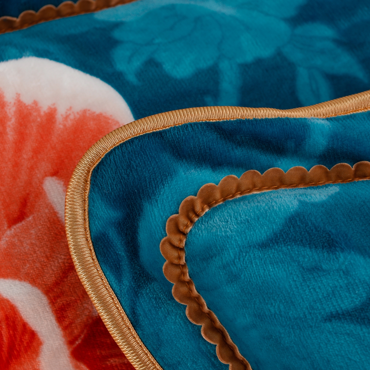 91家纺网 家纺一手货源 找家纺 贝诗梦 2025直播8.5斤高克重牛奶绒金貂法莱绒保暖四件套 繁花似锦