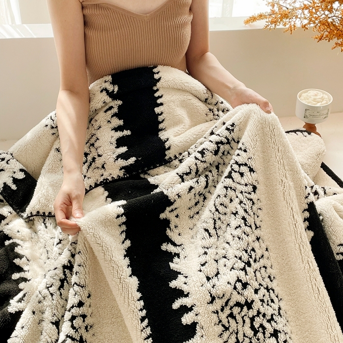 91家纺网 家纺一手货源 找家纺 （总）晚爱家纺（原晚安家居） 2025新款跨境多功能盖毯沙发毯双面印花舒棉绒毛毯