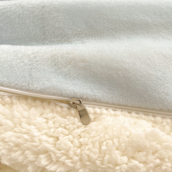 91家纺网 家纺一手货源 找家纺 金爱家 2025新款卡通多功能牛奶绒羊羔绒毛毯 羊羔绒-云朵玩偶大耳狗