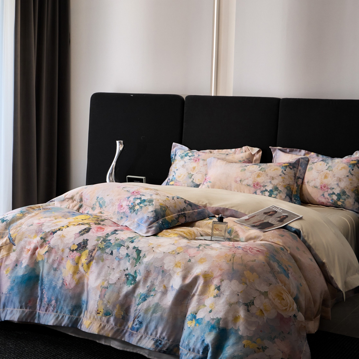 91家纺网 家纺一手货源 找家纺 （总）莱欧纳家纺 2025新款金丝线提花四件套