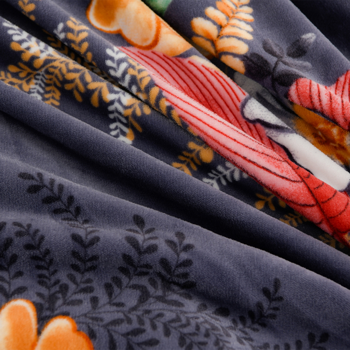 91家纺网 家纺一手货源 找家纺 贝诗梦 2025直播8.5斤高克重牛奶绒金貂法莱绒保暖四件套 盛宴花开