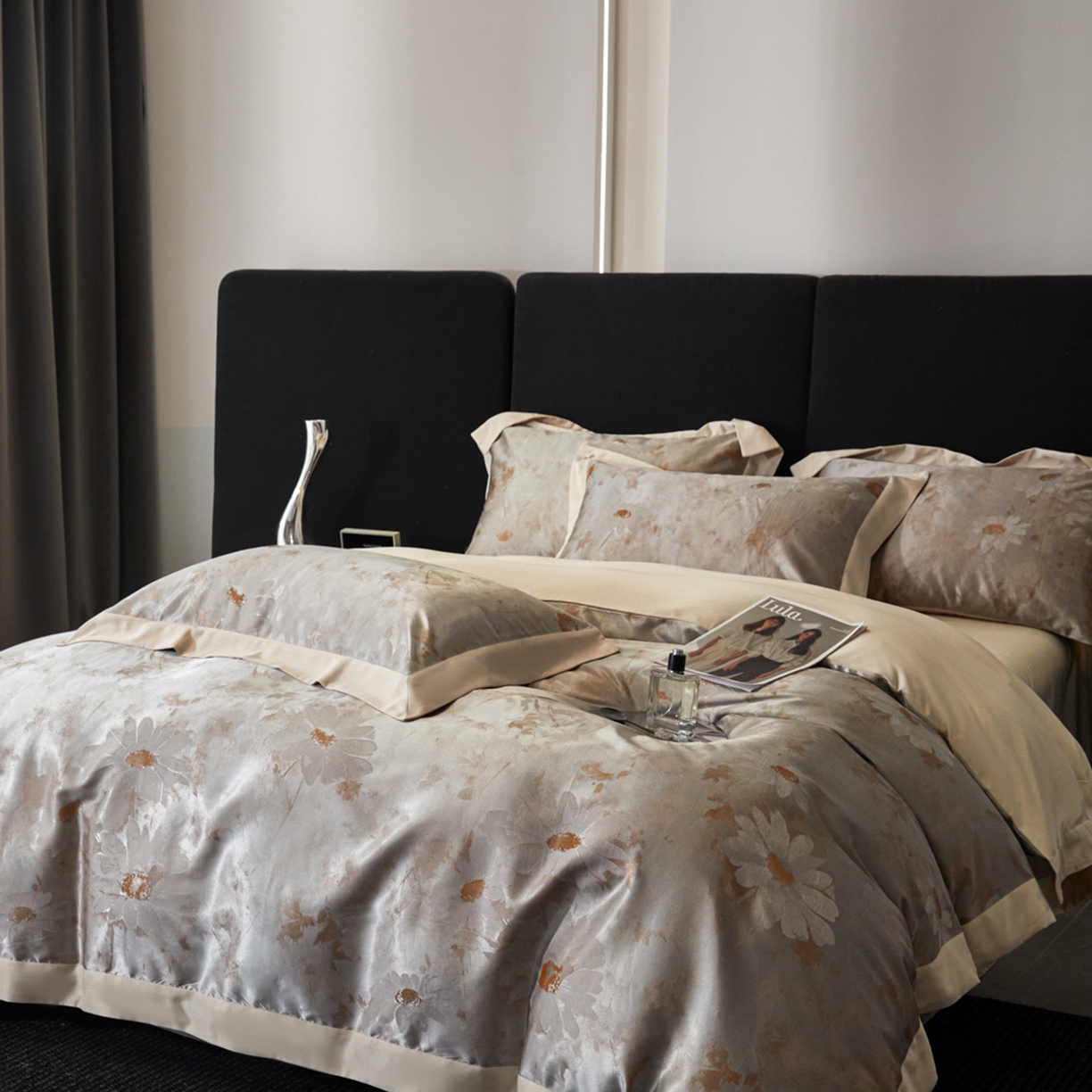 91家纺网 家纺一手货源 找家纺 （总）莱欧纳家纺 2025新款质感多色提花四件套