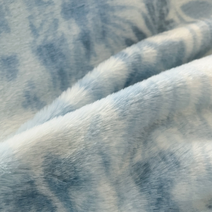 91家纺网 家纺一手货源 找家纺 金爱家 2025新款全消光牛奶绒A类纯色獭兔毛绒立体牛奶绒四件套 兔毛印花-水光蓝