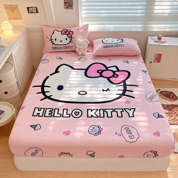 91家纺网 家纺一手货源 找家纺 （总）金爱家 2025新款高克重牛奶绒单品系列保暖床单床笠单件