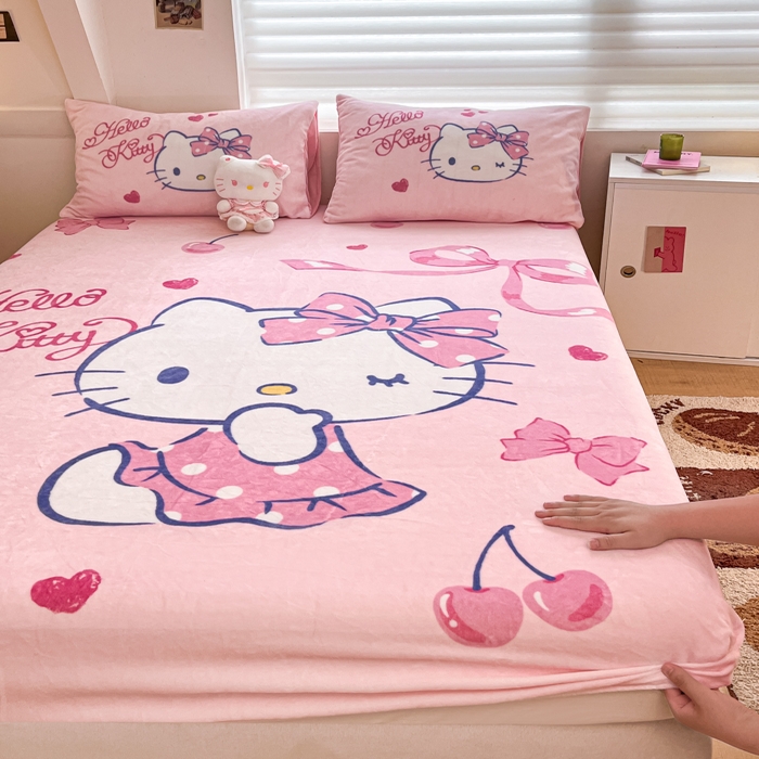 91家纺网 家纺一手货源 找家纺 （总）金爱家 2025新款高克重牛奶绒单品系列保暖床单床笠单件