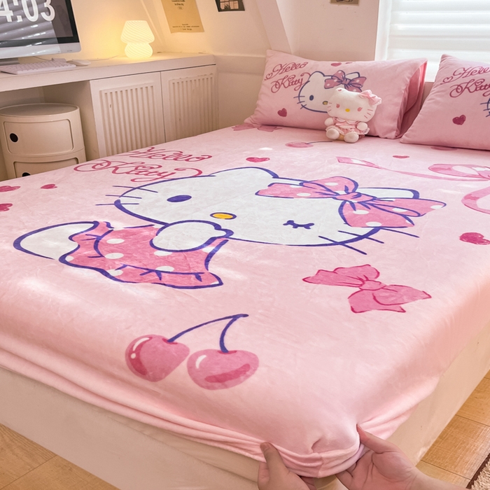 91家纺网 家纺一手货源 找家纺 （总）金爱家 2025新款高克重牛奶绒单品系列保暖床单床笠单件