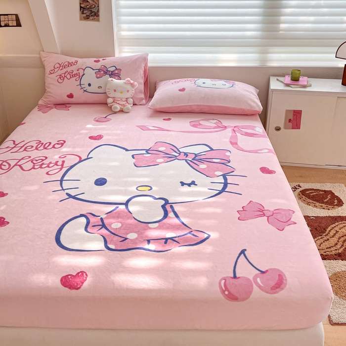 91家纺网 家纺一手货源 找家纺 （总）金爱家 2025新款高克重牛奶绒单品系列保暖床单床笠单件