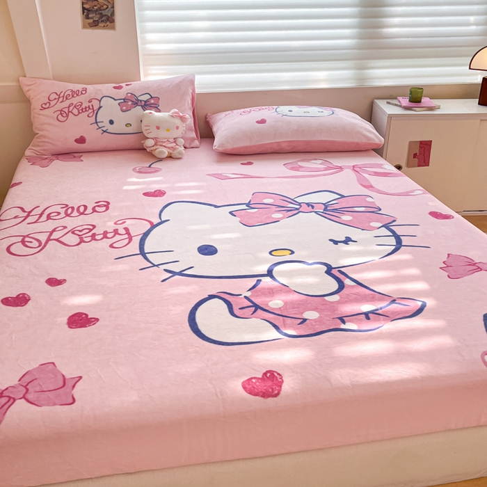 91家纺网 家纺一手货源 找家纺 （总）金爱家 2025新款高克重牛奶绒单品系列保暖床单床笠单件