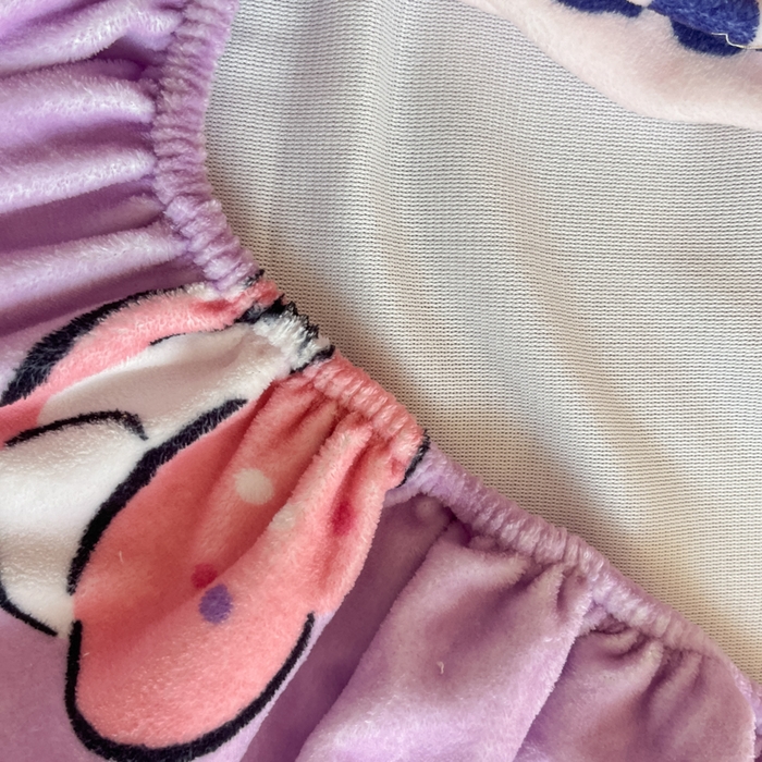 91家纺网 家纺一手货源 找家纺 金爱家 2025新款高克重牛奶绒单品系列保暖床单床笠单件 绒-D冰淇淋甜心库洛米