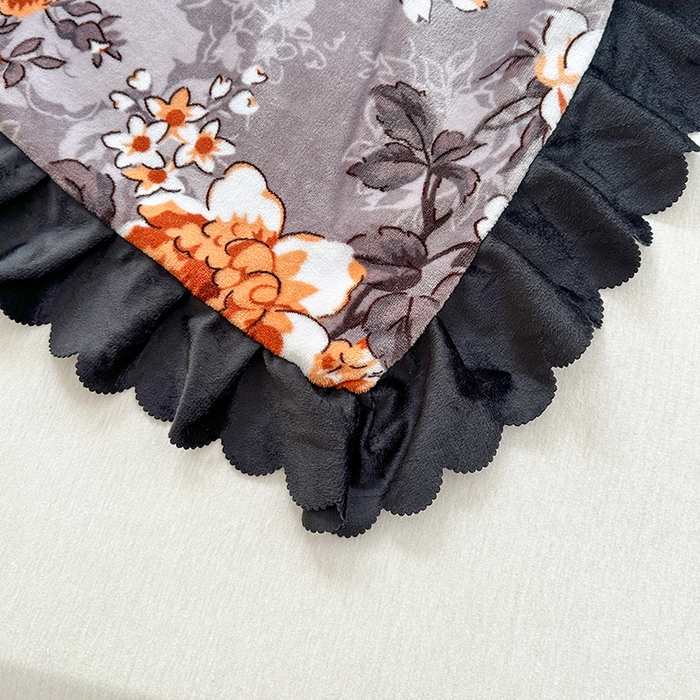 91家纺网 家纺一手货源 找家纺 望淮家纺 2025新款韩版牛奶绒四件套 花恋