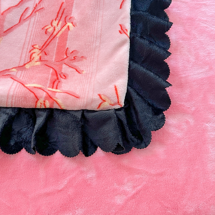 91家纺网 家纺一手货源 找家纺 望淮家纺 2025新款韩版牛奶绒四件套 梦幻丛林-粉