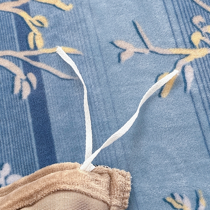 91家纺网 家纺一手货源 找家纺 望淮家纺 2025新款韩版牛奶绒四件套 梦幻丛林-蓝