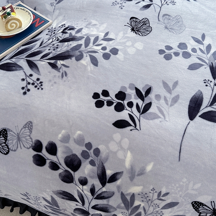 91家纺网 家纺一手货源 找家纺 望淮家纺 2025新款韩版牛奶绒四件套 梦里水乡