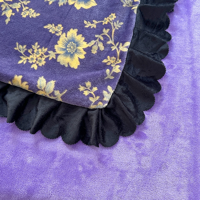 91家纺网 家纺一手货源 找家纺 望淮家纺 2025新款韩版牛奶绒四件套 紫气东来