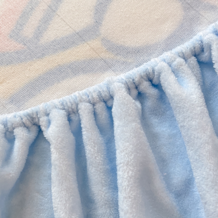 91家纺网 家纺一手货源 找家纺 金爱家 2025新款高克重牛奶绒单品系列保暖床单床笠单件 绒-D汽水大耳狗