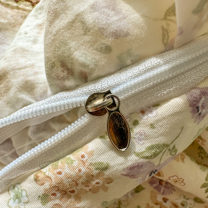 91家纺网 家纺一手货源 找家纺 欧尚 2025新款亲肤碎花云柔棉四件套 花事