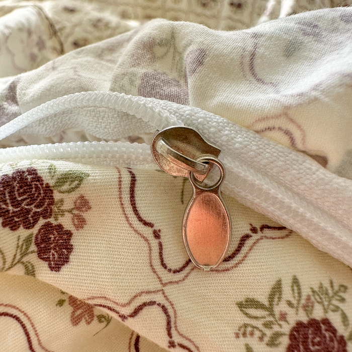 91家纺网 家纺一手货源 找家纺 欧尚 2025新款亲肤碎花云柔棉四件套 克莱因